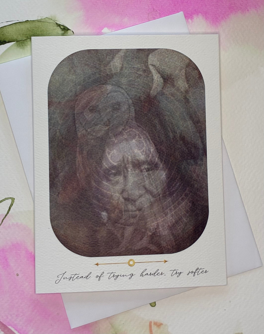Try Softer ~ greeting card