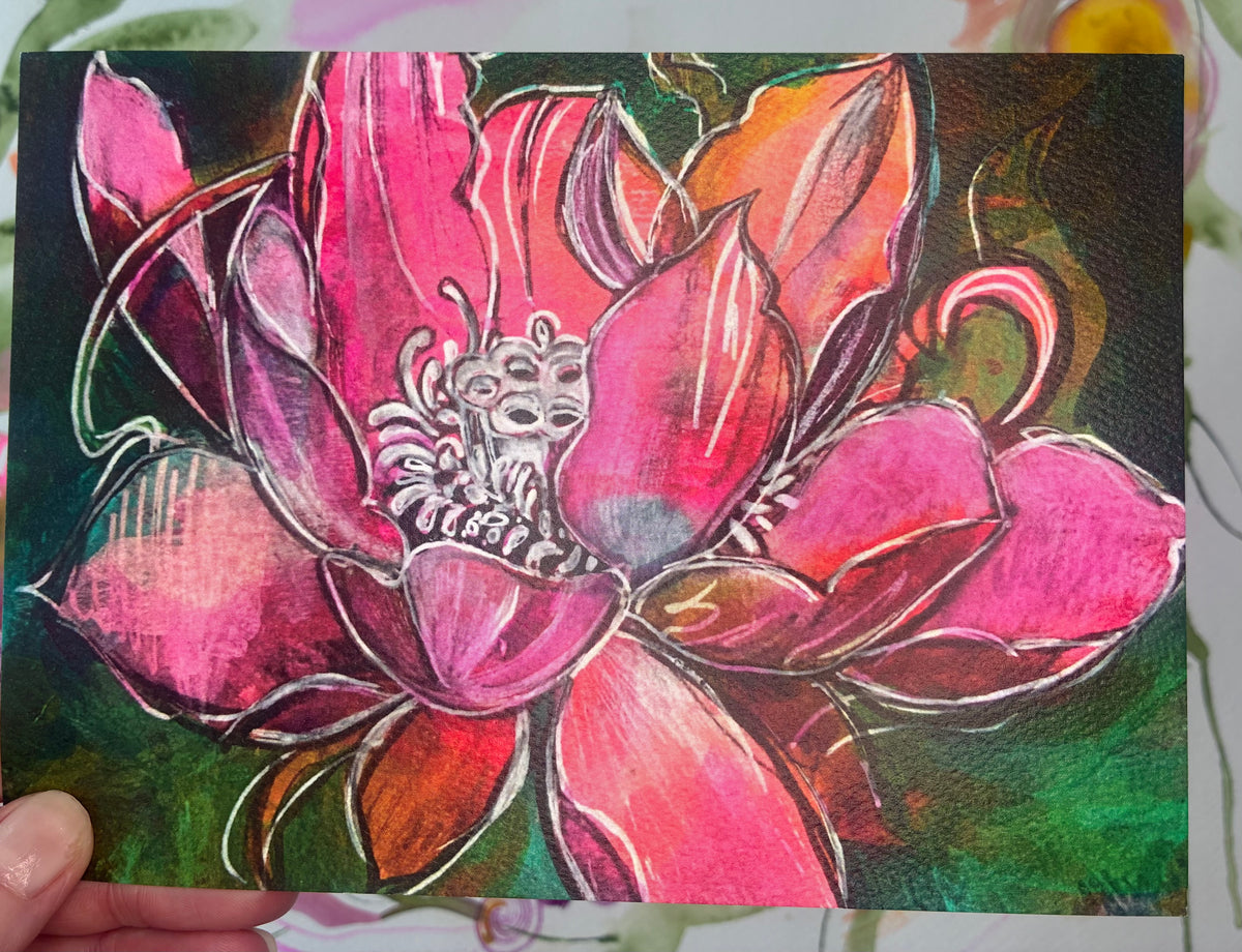 Pink Lotus ~ print