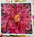 Mom’s Dahlia ~ Greeting Card (square)