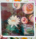 Many Phases Lily Pond ~ Greeting Card (square)