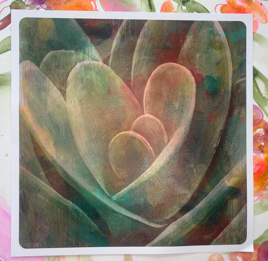 Succulent ~ Greeting Card (square)