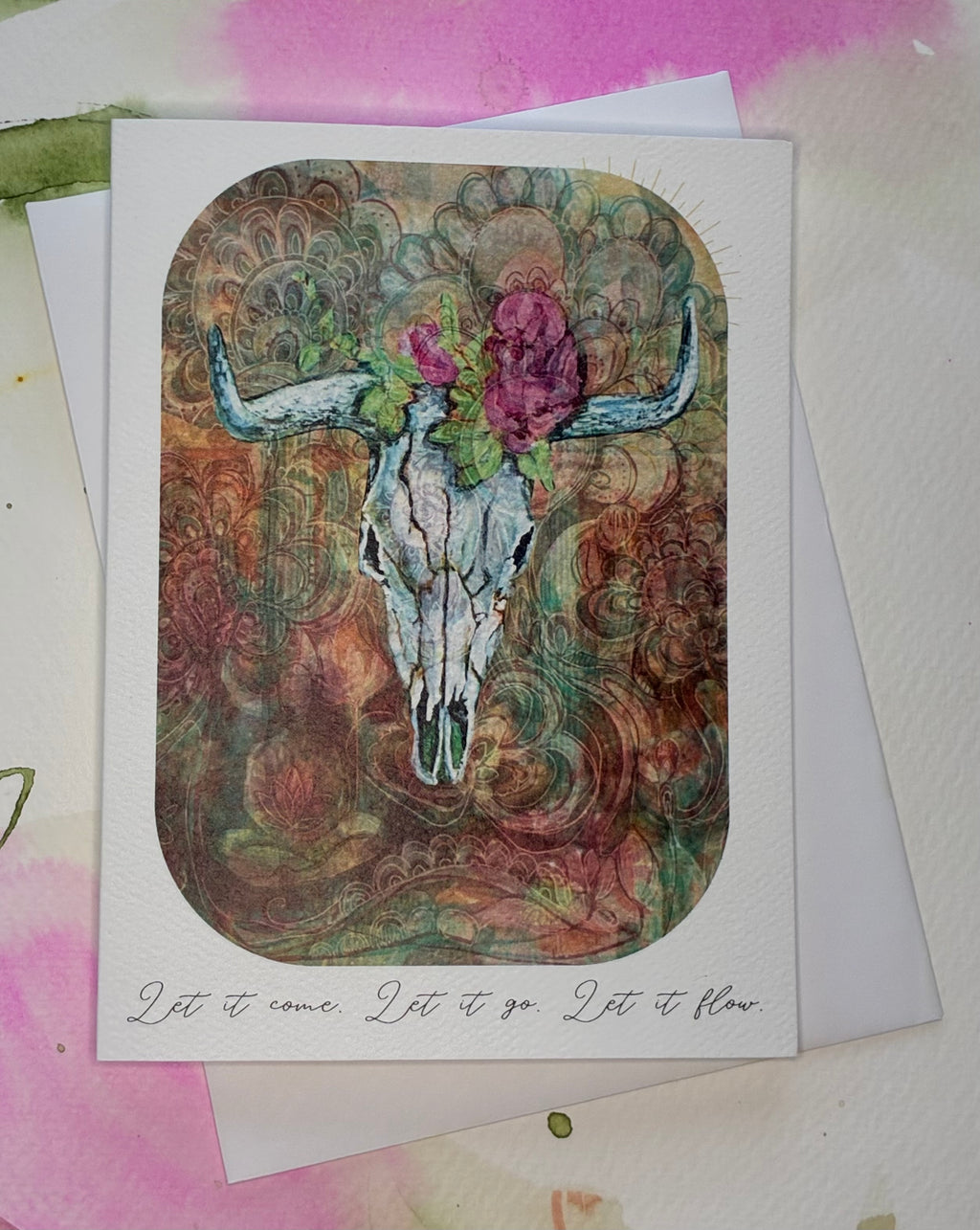Let it Go, Let it Flow ~ greeting card