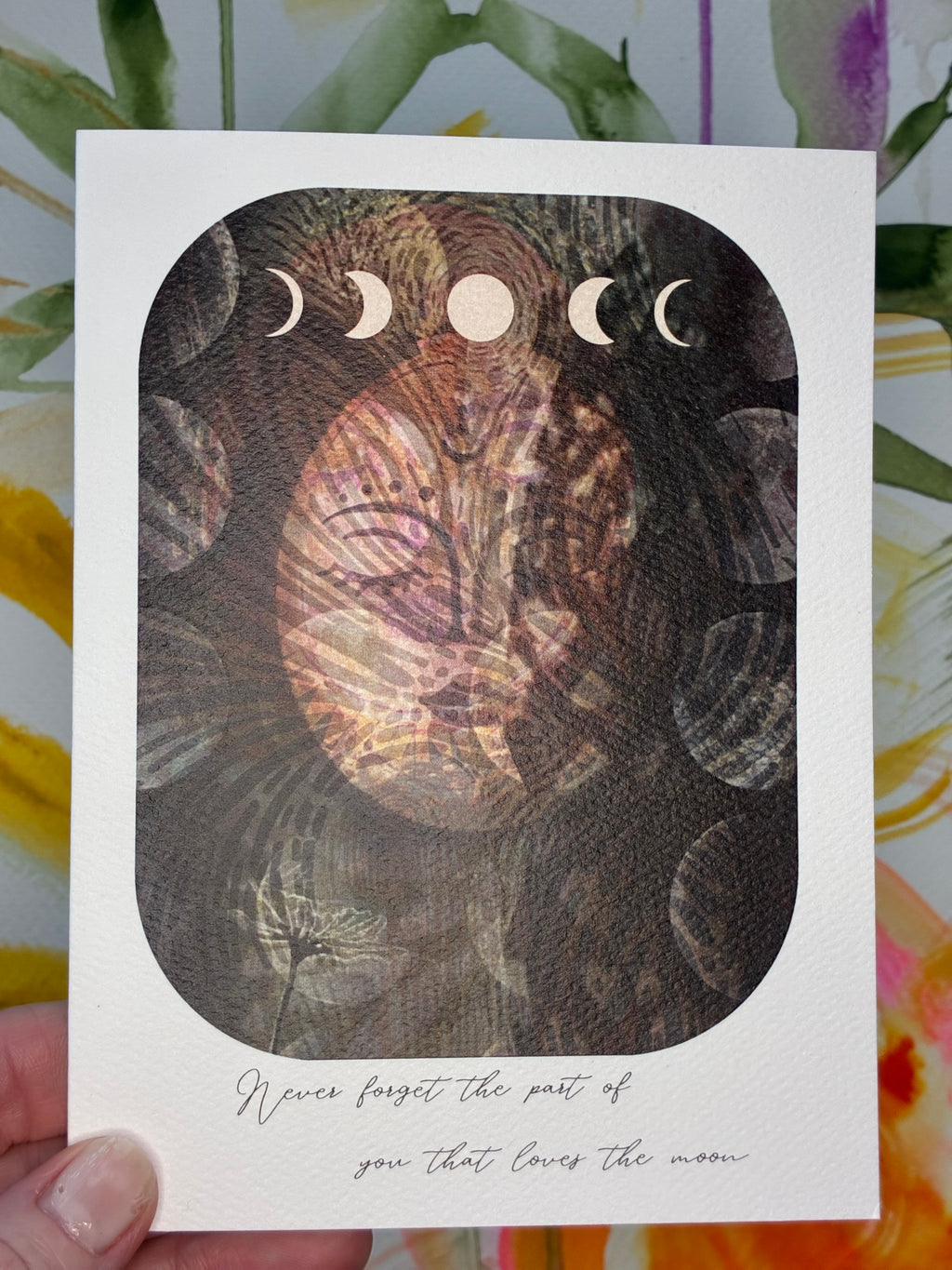 Moon ~ greeting card